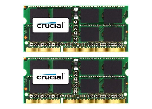 Crucial - DDR3 - 4 GB: 2 x 2 GB - SO-DIMM 204-pin - unbuffered