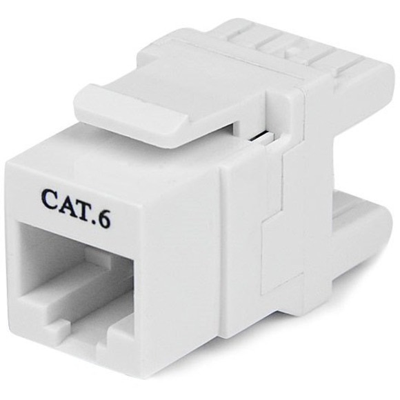 StarTech.com 180 Degree Cat 6 Keystone Jack - RJ45 Ethernet Cat6 Wall Jack