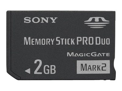 Sony MSMT2G/TQM - flash memory card - 2 GB - Memory Stick PRO Duo Mark2