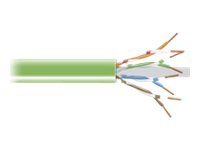 Black Box CAT6, 250-MHz Solid Bulk Cable, 4-Pair, 1000', Plenum, Green