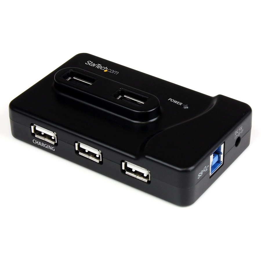 StarTech.com 7 Port USB Hub - 2 x USB 3A, 4 x USB 2A, 1 x Dedicated Chargin