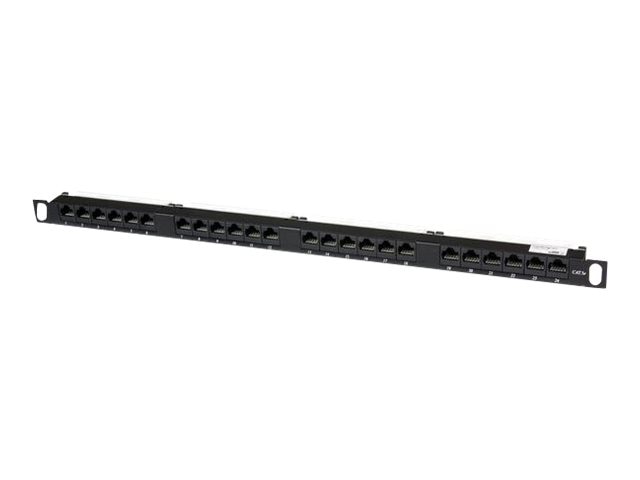 StarTech.com 24Port Half U / 0.5U Rack Mount Cat5e Network Patch Panel