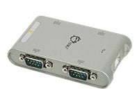 SIIG 4-Port USB to RS-232 Serial Adapter Hub - serial adapter