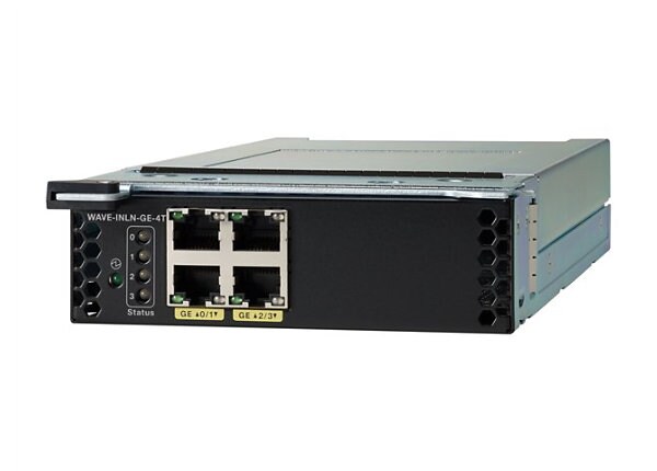 Cisco WAVE 4 Port GE Copper Inline Card - expansion module