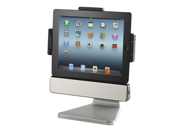 PadDock 10v2 iPad Stand & Stereo - speaker dock - with Apple cradle