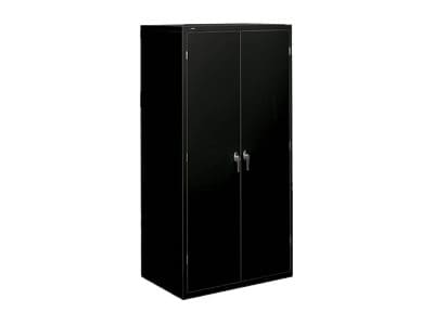 HON Brigade HSC1872 - cupboard - 5 shelves - 2 doors - black