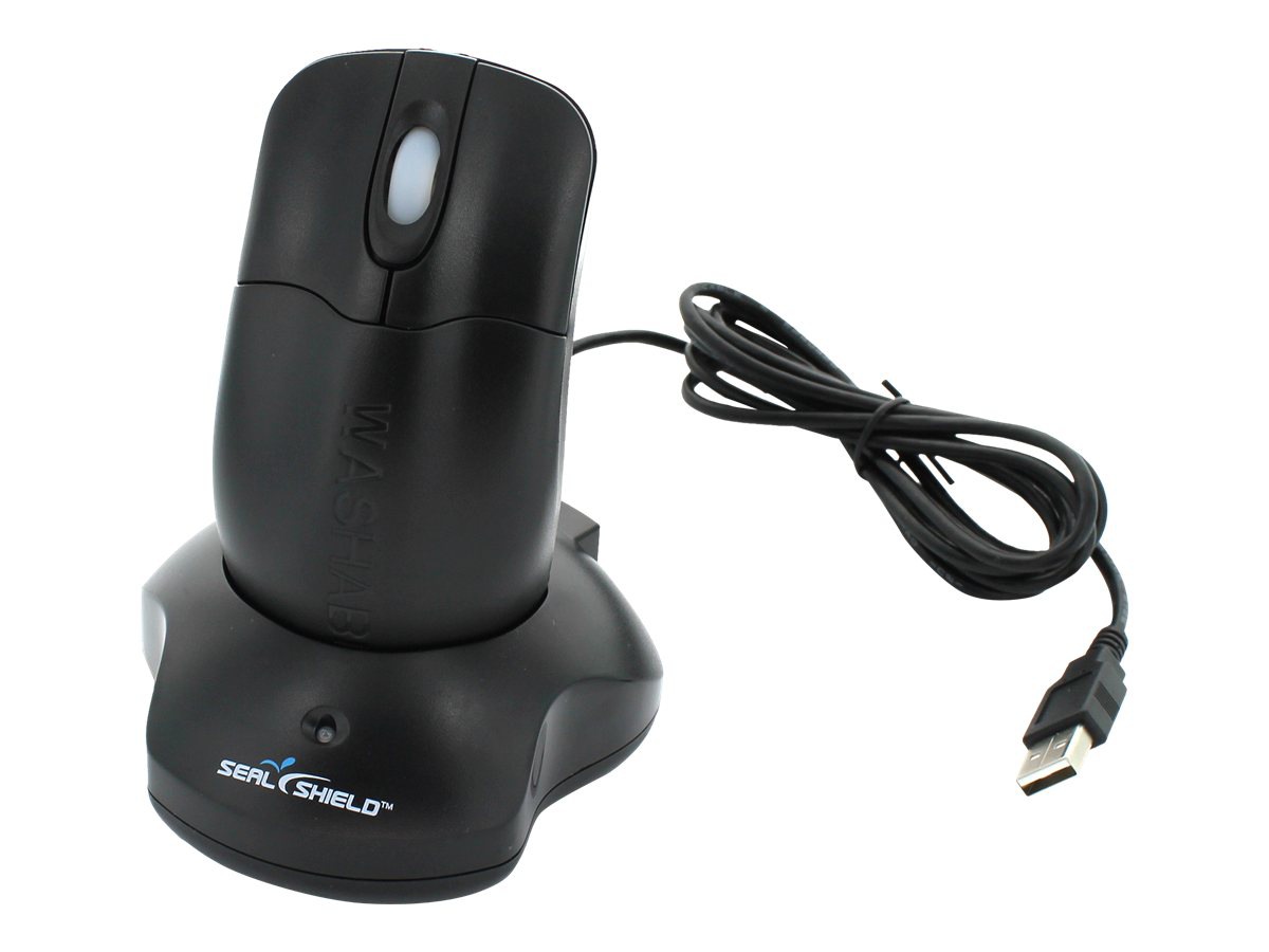 Seal Shield Silver Storm Waterproof - mouse - 2.4 GHz - black