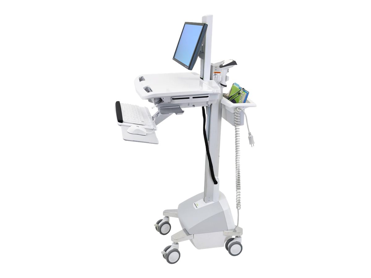 Ergotron StyleView EMR Cart with LCD Pivot, LiFe Powered - cart - for LCD d