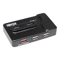 Tripp Lite 6-Port USB 3.0 Hub SuperSpeed 2x USB 3.0 4x USB 2.0 with 1 Charging Port - hub - 6 ports