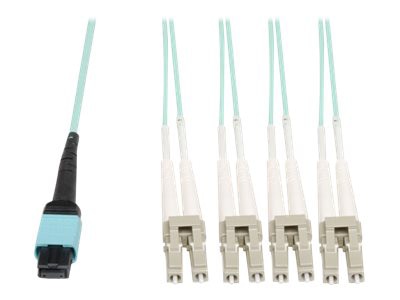 Eaton Tripp Lite Series MTP/MPO Fan-Out Cable, MTP/MPO to 4xLC, 40GbE, 40GB