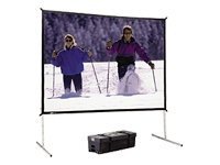 Da-Lite Fast-Fold Deluxe Screen System projection screen with heavy duty legs