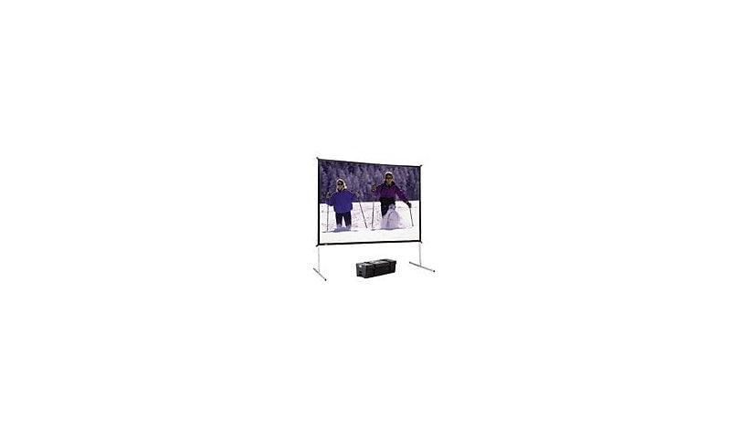 Da-Lite Fast-Fold Deluxe Screen System projection screen with heavy duty legs