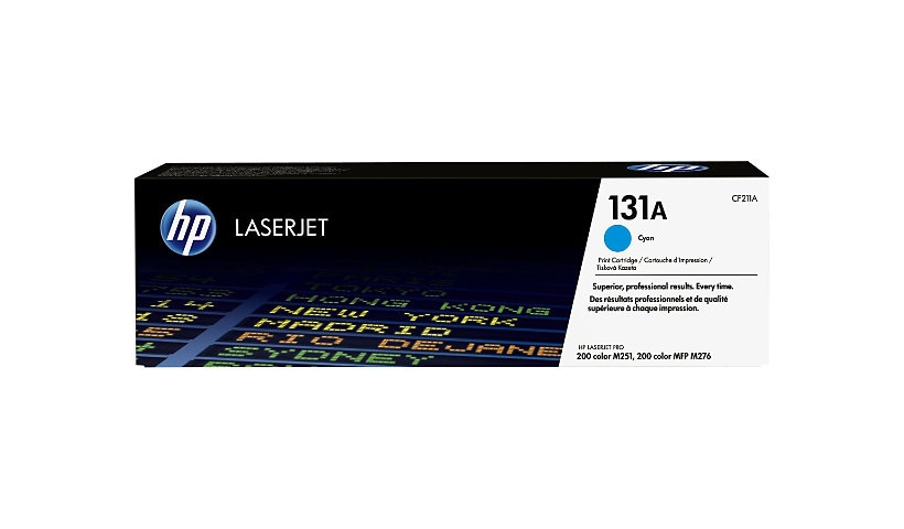 HP 131A (CF211A) Original Standard Yield Laser Toner Cartridge - Single Pack - Cyan - 1 Each