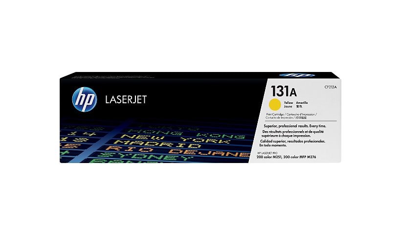 HP 131A (CF212A) Original Laser Toner Cartridge - Single Pack - Yellow - 1 Each