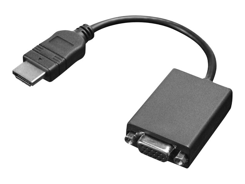 Lenovo adaptateur vidéo - HDMI / VGA - 20 cm