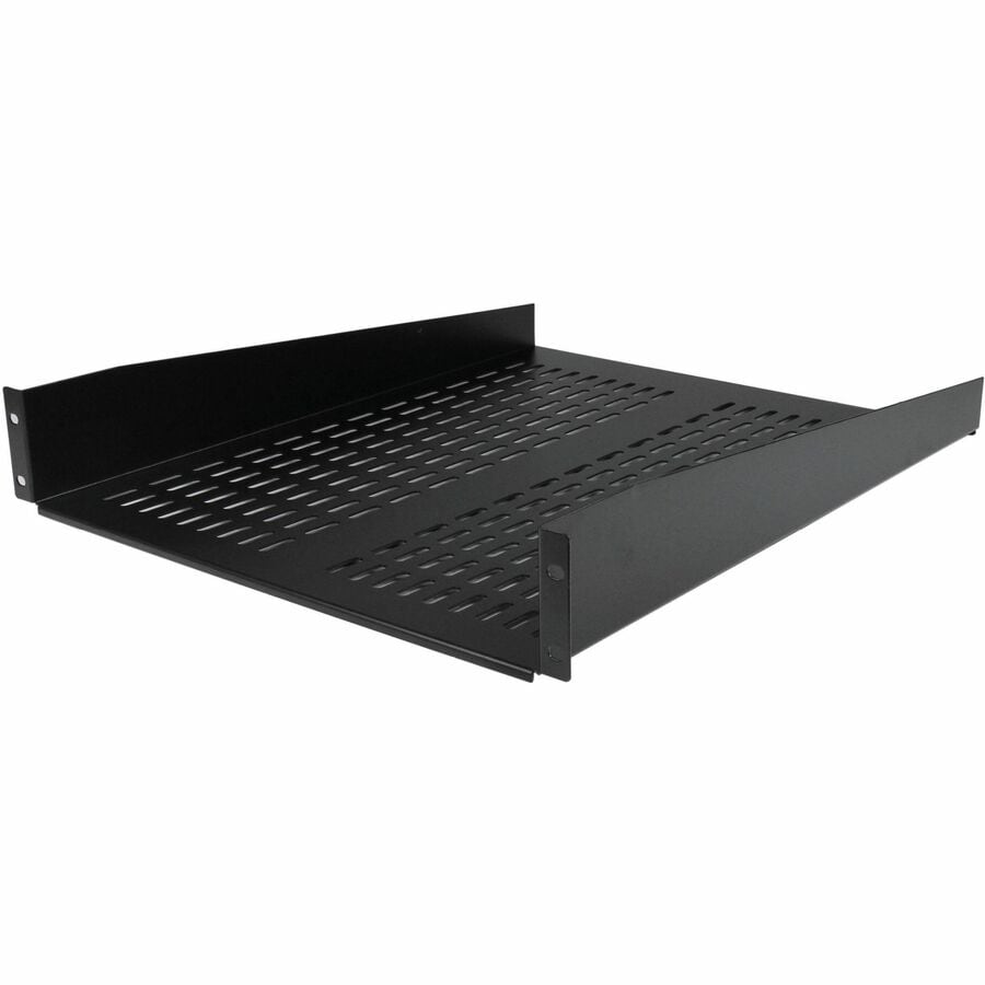 StarTech.com 2U 19" Vented Server Rack Cabinet Shelf - Fixed 22in Deep Cantilever Tray w/Cage Nuts