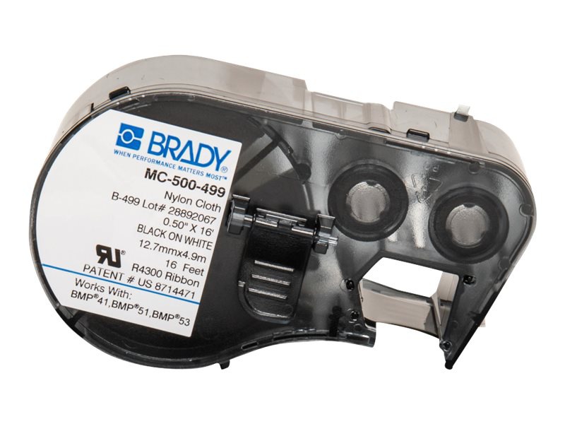 Brady B-499 - continuous label cartridge with ribbon - matte - 1 roll(s) -