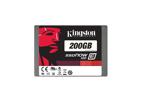 Kingston SSDNow E100 - solid state drive - 200 GB - SATA 6Gb/s