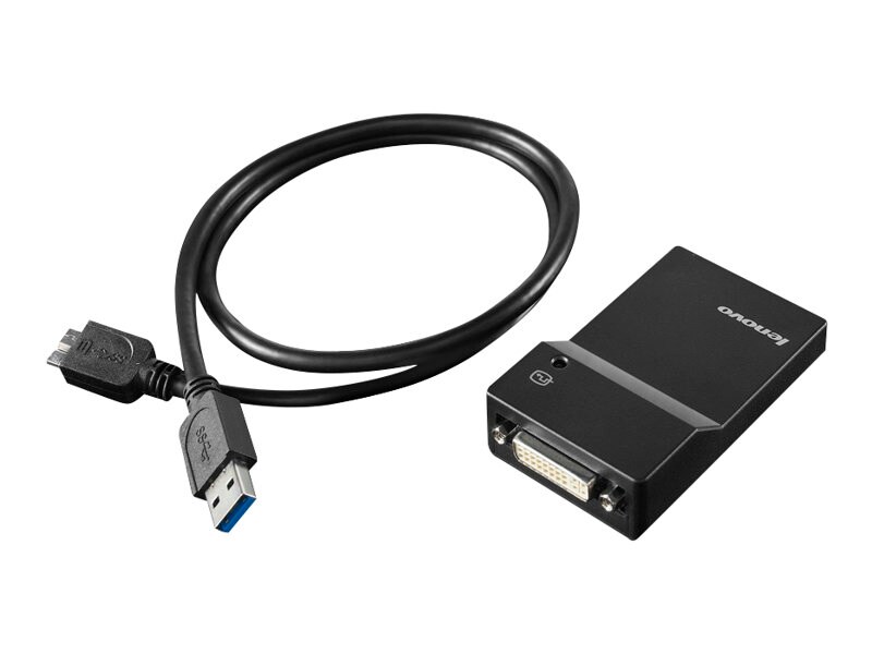 Lenovo USB 3.0 to DVI/VGA Monitor Adapter - external video adapter