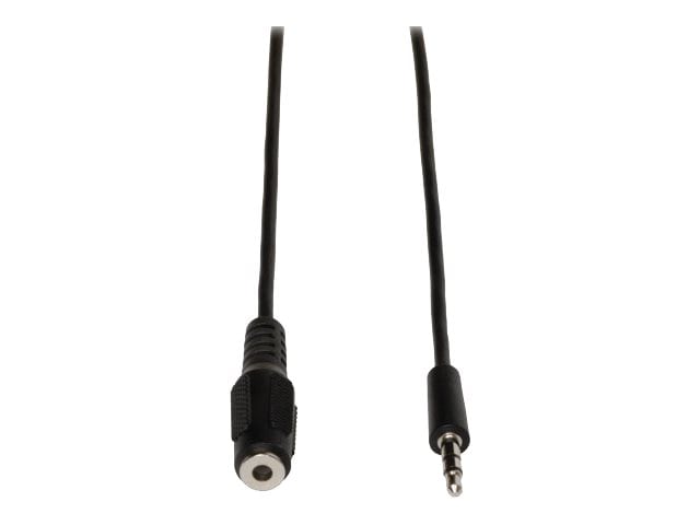 Tripp Lite 6ft 3.5mm M/F Mini-Stereo Audio Extension Cable Shielded 6'