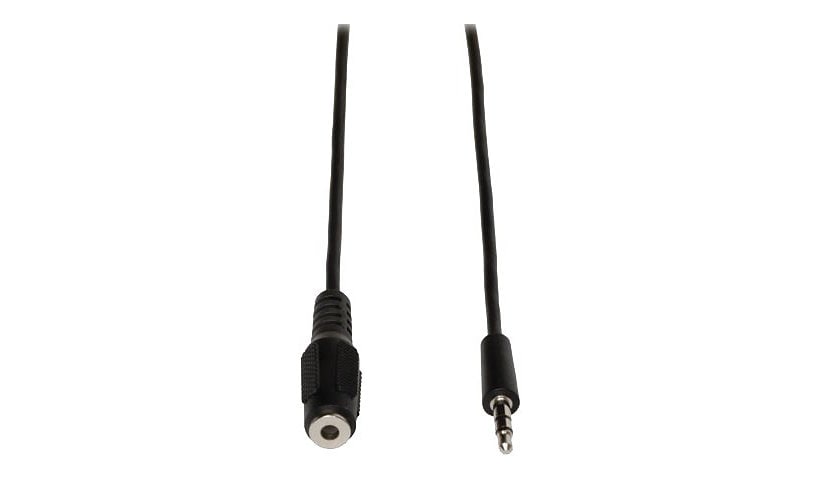 Eaton Tripp Lite Series 3.5mm Mini Stereo Audio Extension Cable for Speakers and Headphones (M/F), 6 ft. (1.83 m) -