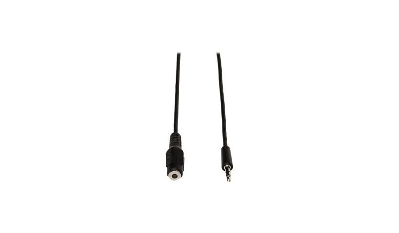 Eaton Tripp Lite Series 3.5mm Mini Stereo Audio Extension Cable for Speakers and Headphones (M/F), 10 ft. (3.05 m) -