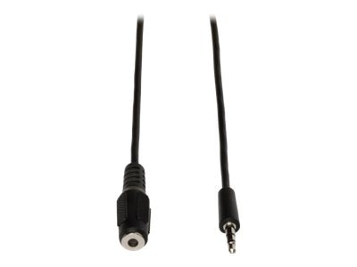 Thumbnail 2 of 2 for Eaton Tripp Lite Series 3.5mm Mini Stereo Audio Extension Cable for Speakers and Headphones (M/F), 10 ft. (3.05 m) -