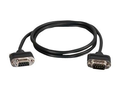 C2G CMG-Rated DB9 Low Profile Cable M-F - serial cable - DB-9 to DB-9 - 6 f