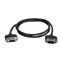 C2G CMG-Rated DB9 Low Profile Cable M-F - serial cable - 6 ft