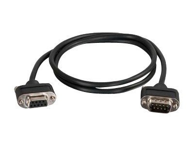 C2G 25ft RS232 DB9 Modem Cable with Low Profile Connectors - In Wall - M/F