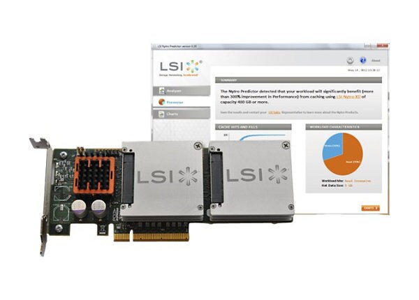 LSI Nytro XD BLP4-400 - solid state drive - 400 GB - PCI Express 2.0 x8