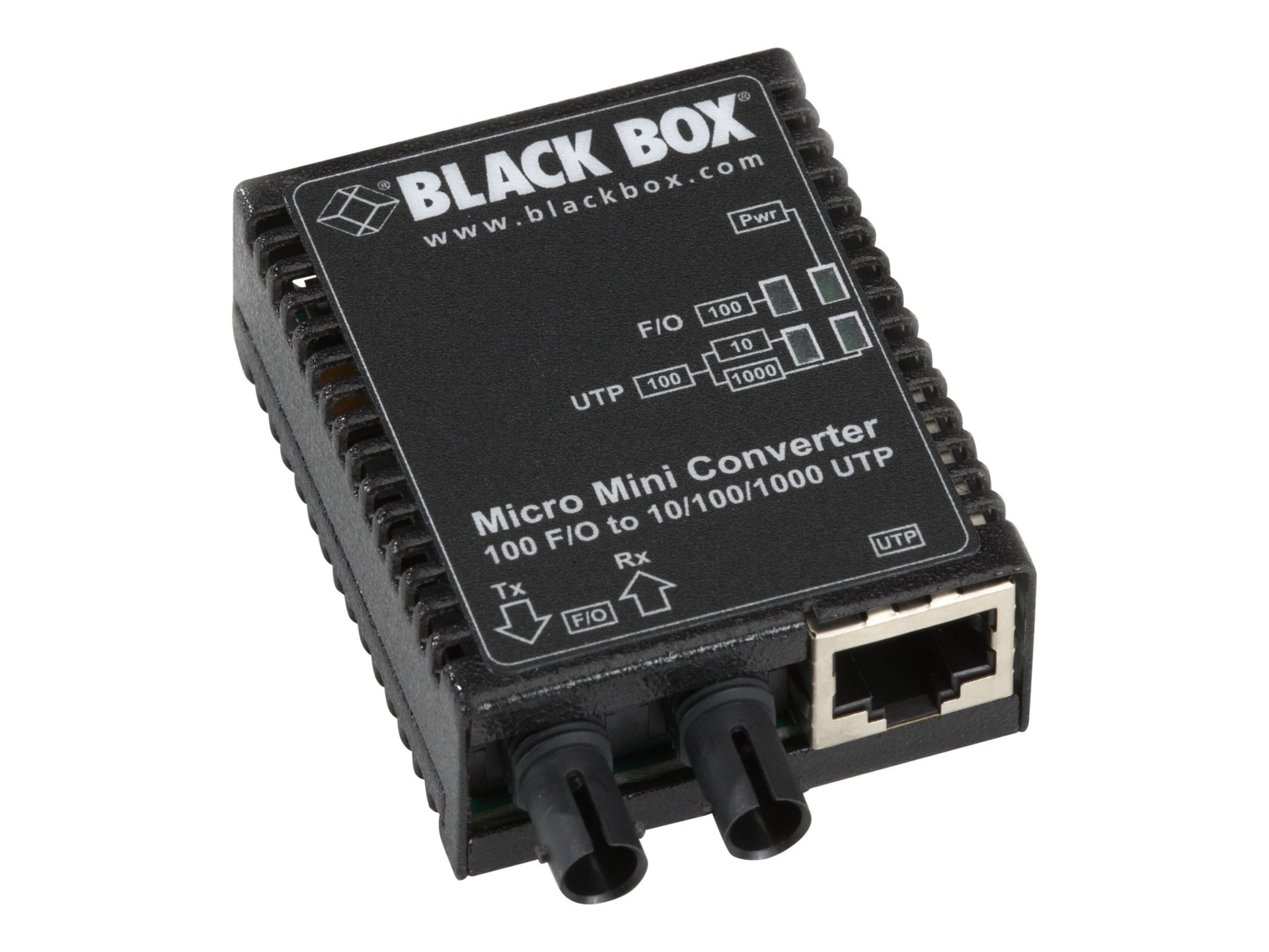 Black Box Micro Mini Media Converter - fiber media converter - 10Mb LAN, 10