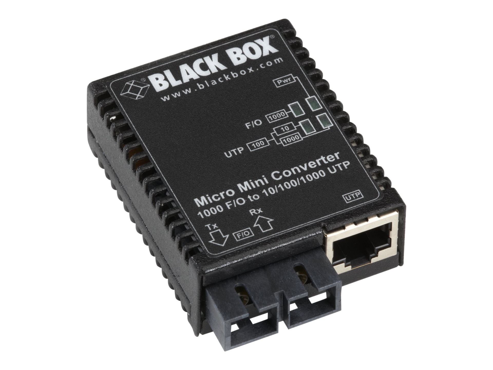 Black Box Micro Mini Media Converter - fiber media converter - 10Mb LAN, 10