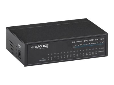 Black Box Pure Networking 10/100 Ethernet Switch - switch - 16 ports