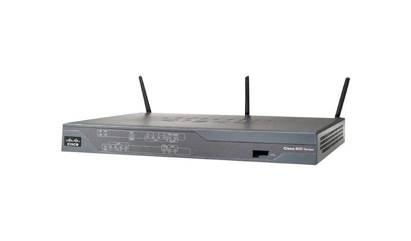 Cisco 881 Ethernet Security - wireless router - 802.11b/g/n (draft 2.0) - d