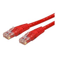 StarTech.com 7ft CAT6 Ethernet Cable - Red Molded Gigabit - 100W PoE UTP 650MHz - Category 6 Patch Cord UL Certified