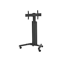 Chief Fusion Large Adjustable TV Cart - For Displays 42-86" - Silver