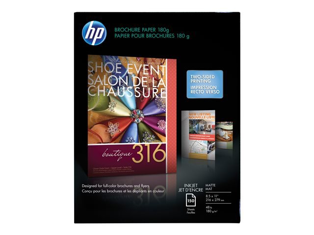 HP Inkjet Brochure Paper - paper - 150 sheet(s)