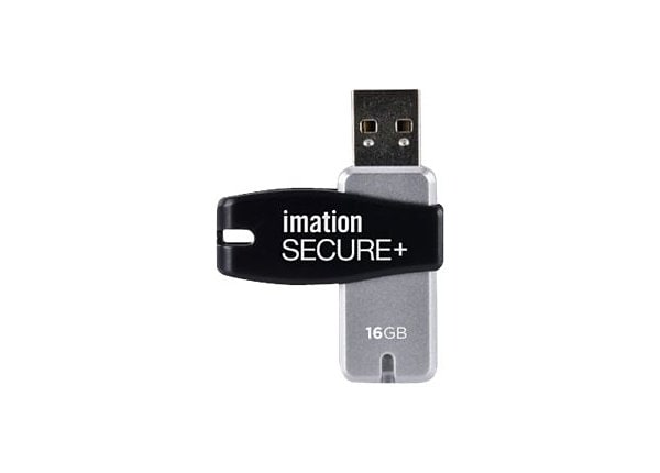 Imation Secure Drive + Hardware Encrypted - USB flash drive - 16 GB
