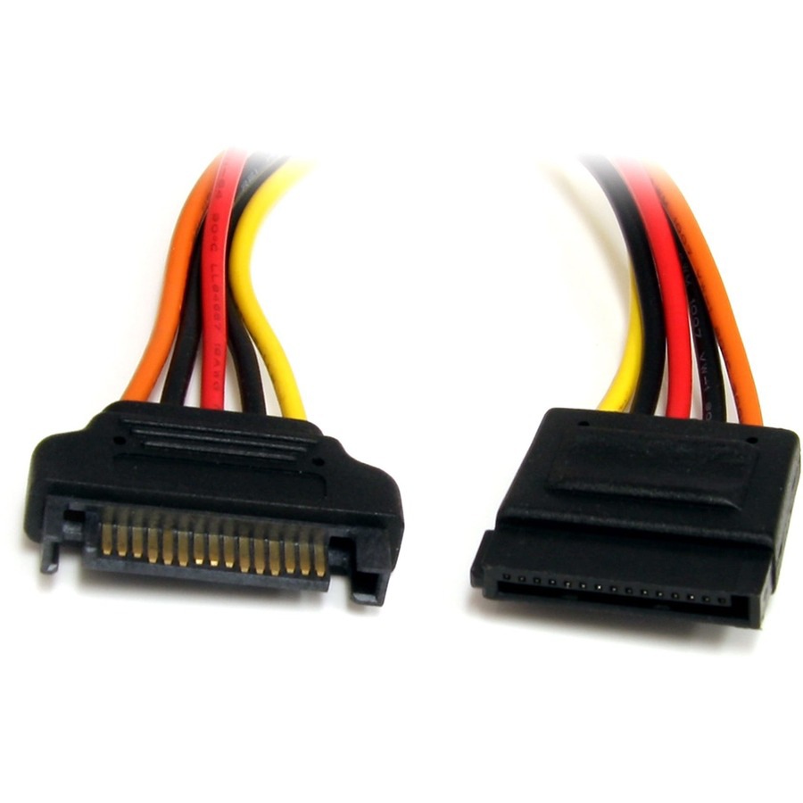 StarTech.com 12in 15 pin SATA Power Extension Cable - SATA Power Male to Fe