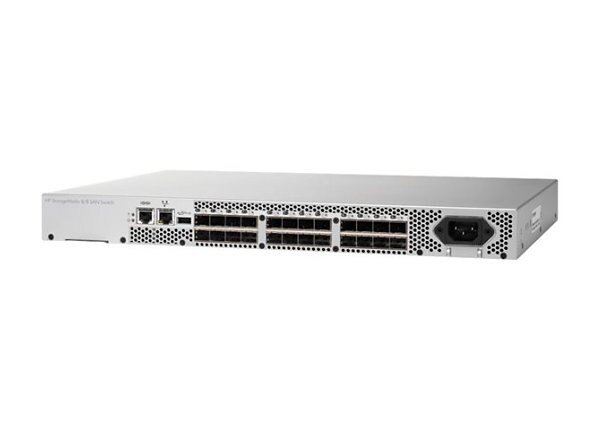 HPE 8/8 Base (0) e-port SAN Switch - switch - 8 ports - managed - rack-mountable