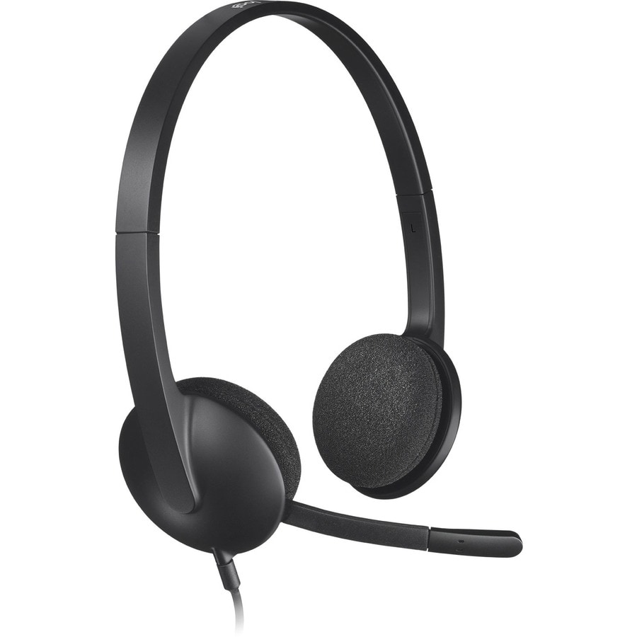 Logitech USB Headset H340 - wired headset - black