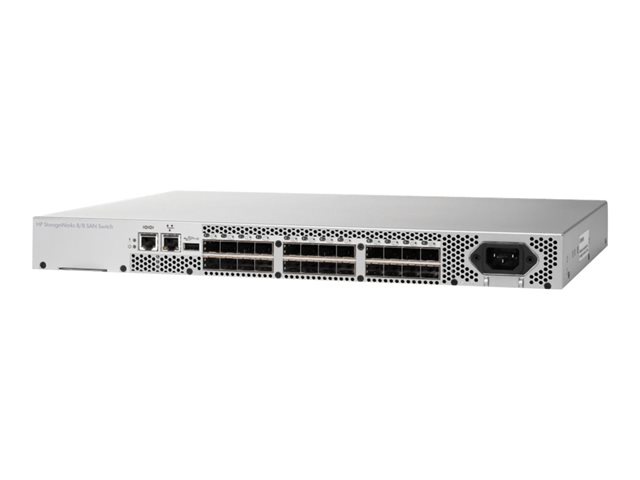 HPE 8/8 (8) Full Fabric Ports Enabled SAN Switch - switch - 8 ports - managed - rack-mountable