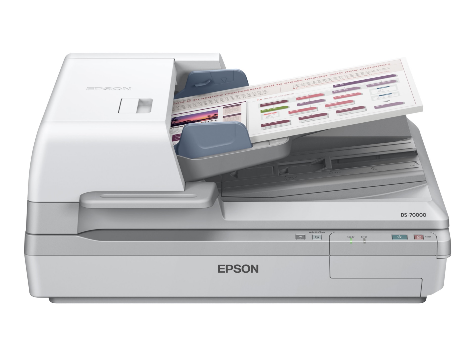 Thumbnail 3 of 6 for Epson WorkForce DS-70000 - document scanner - USB 2.0