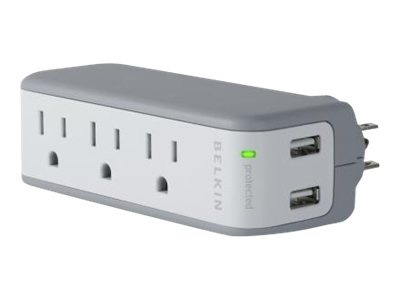 Belkin Travel Surge Protector with USB Charging Ports for Tablets and Smart Phones - surge suppressor - Belkin B2B