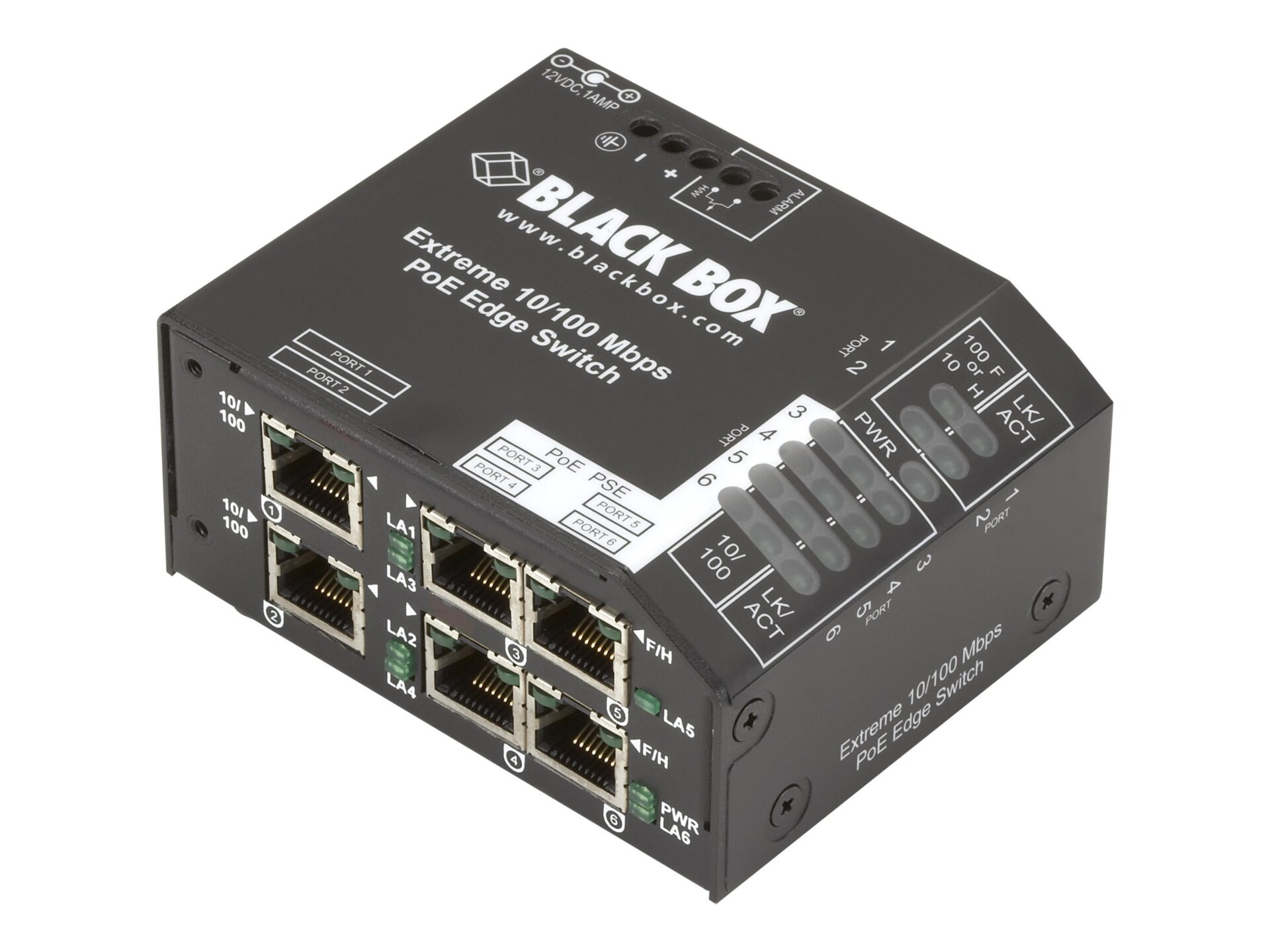 Black Box Extreme PoE PSE Switch - switch - 6 ports - TAA Compliant