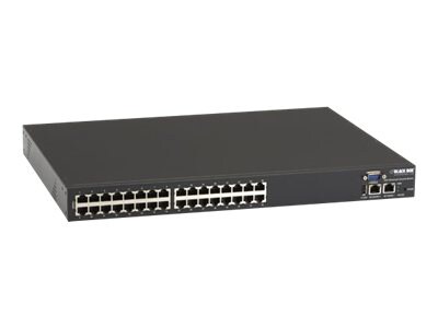 Black Box 32 Port Serial over IP Gigabit Console Server, Dual PS, w / Modem