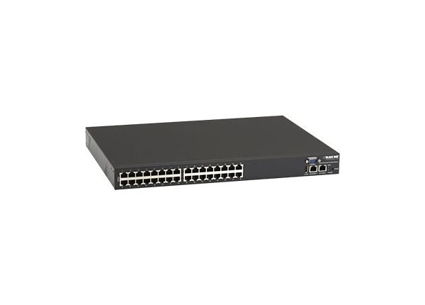 Black Box 32 Port Serial over IP Gigabit Console Server, Dual PS, w / Modem