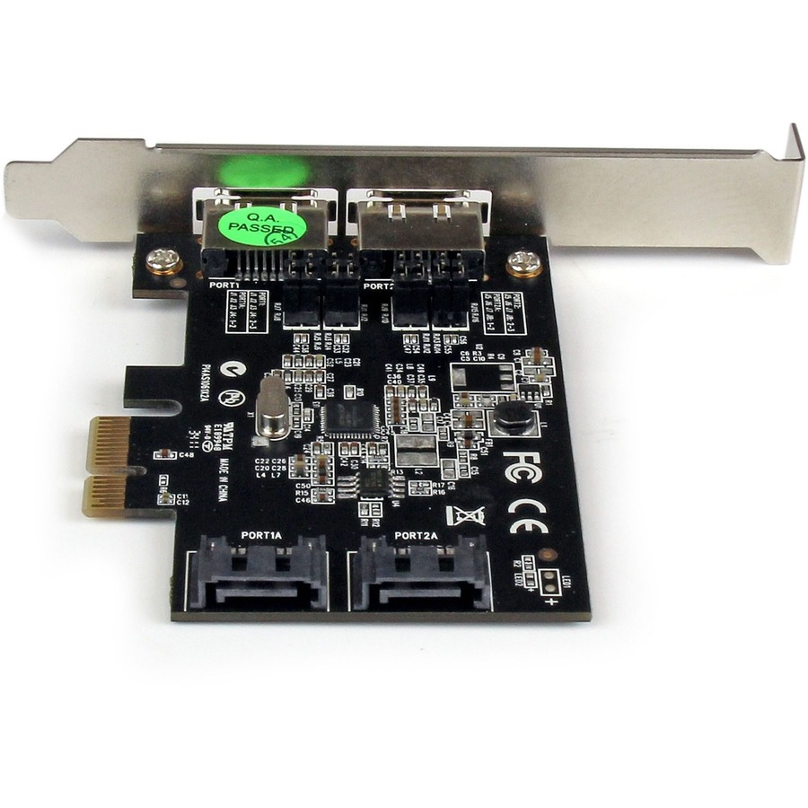 Thumbnail 4 of 5 for StarTech.com 2 Port PCI Express SATA 6 Gbps eSATA Controller Card - Dual Port PCIe SATA III Card - 2 Int/2 Ext