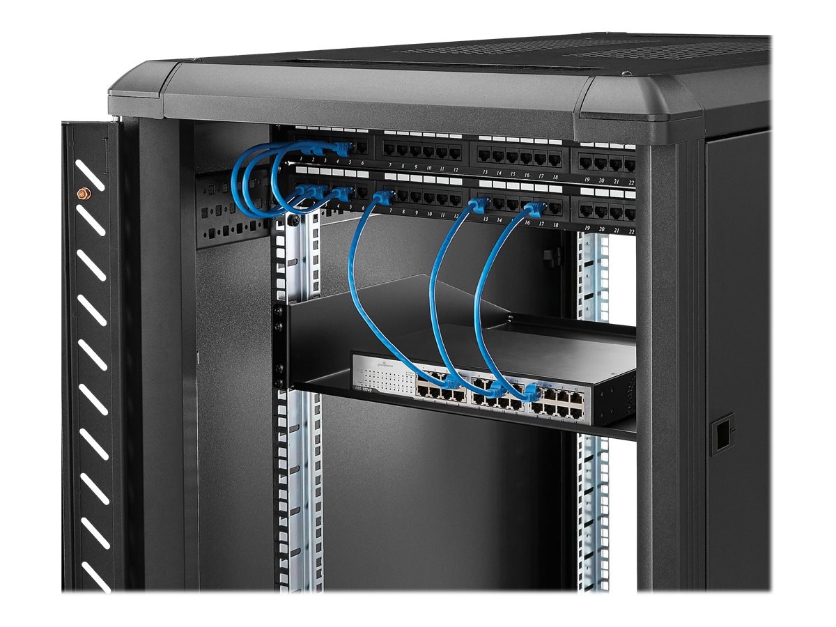 Thumbnail 6 of 19 for StarTech.com 2U Server Rack Cabinet Shelf - Fixed 18 Deep Cantilever Rackmount Tray for 19" Data/AV/Network Enclosure